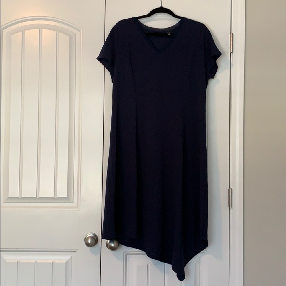 H by Halston Navy Mid Length Dress